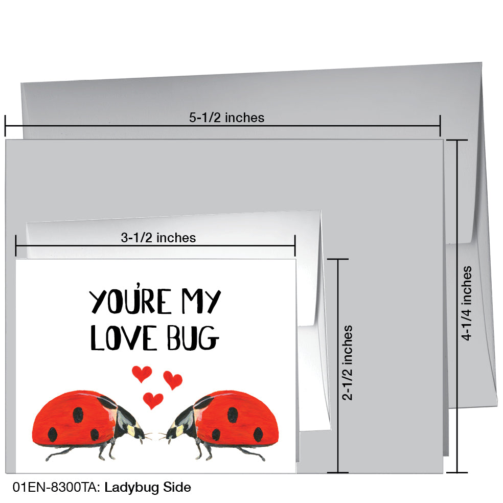 Ladybug Side, Greeting Card (8300TA)