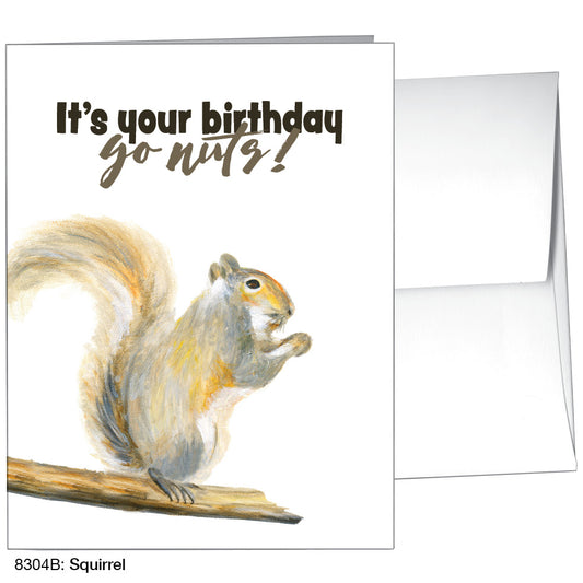 Squirrel, Greeting Card (8304B)