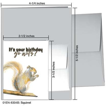 Squirrel, Greeting Card (8304B)