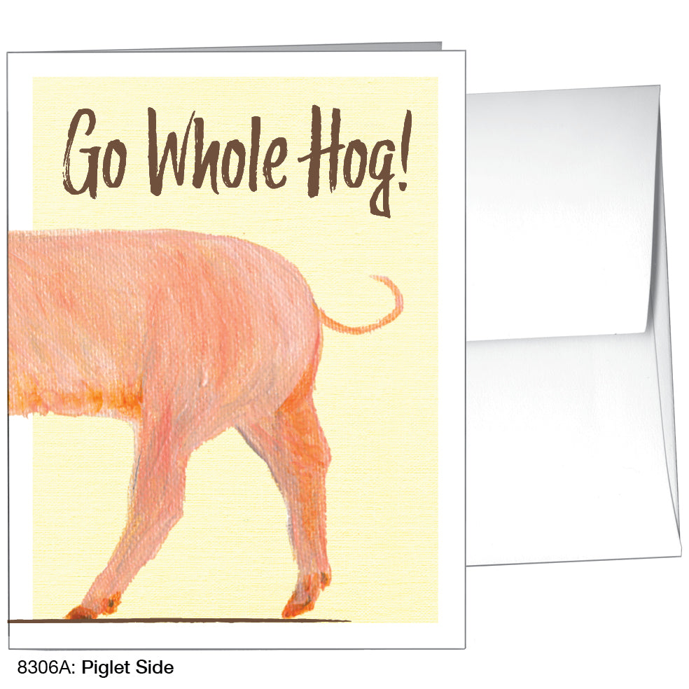 Piglet Side, Greeting Card (8306A)