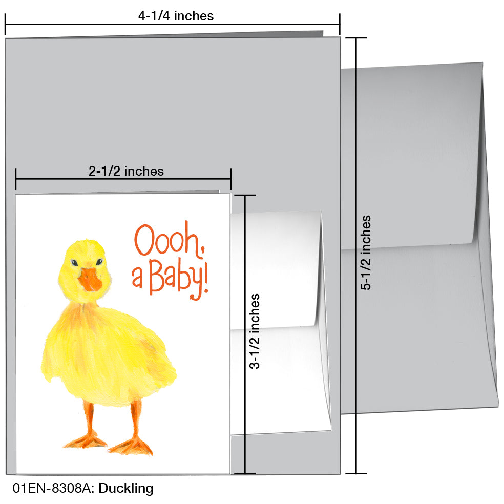 Duckling, Greeting Card (8308A)