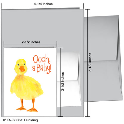 Duckling, Greeting Card (8308A)