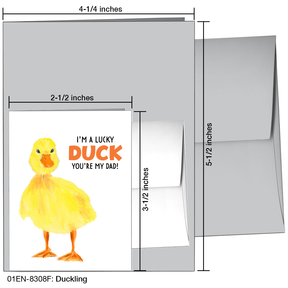Duckling, Greeting Card (8308F)