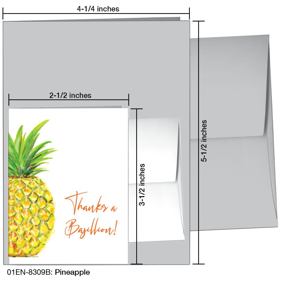 Pineapple, Greeting Card (8309B)