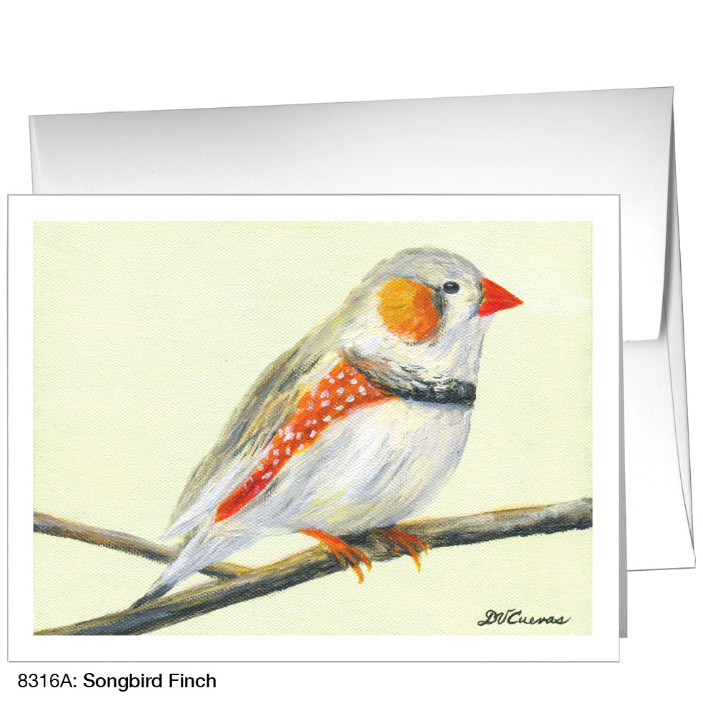 Songbird Finch, Greeting Card (8316A)