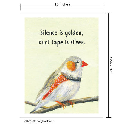 Songbird Finch, Card Board (8316E)
