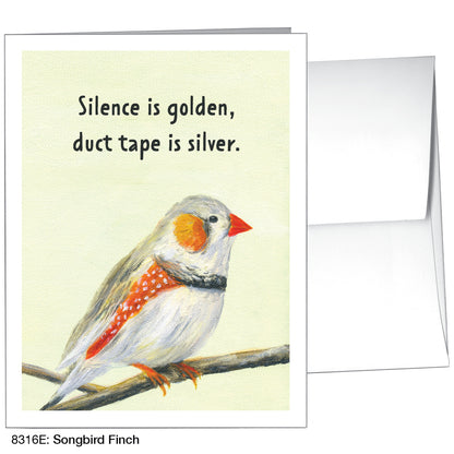 Songbird Finch, Greeting Card (8316E)