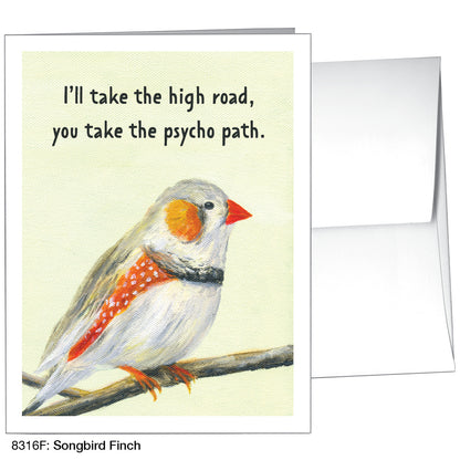 Songbird Finch, Greeting Card (8316F)
