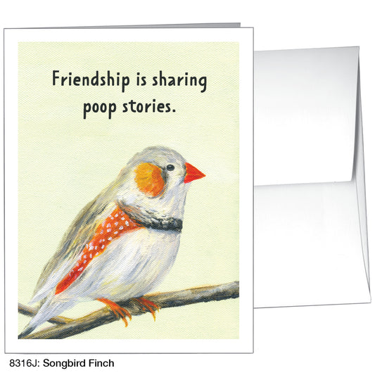 Songbird Finch, Greeting Card (8316J)