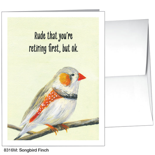 Songbird Finch, Greeting Card (8316M)