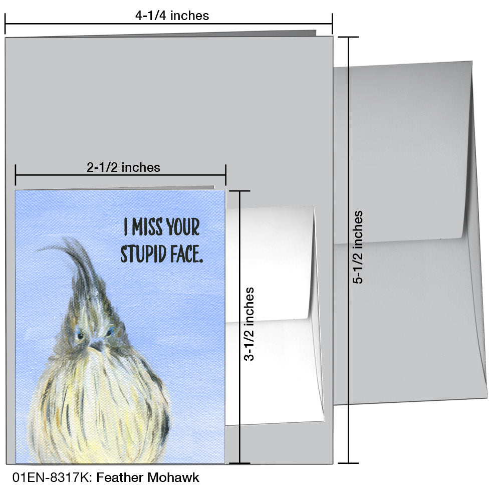 Feather Mohawk, Greeting Card (8317K)