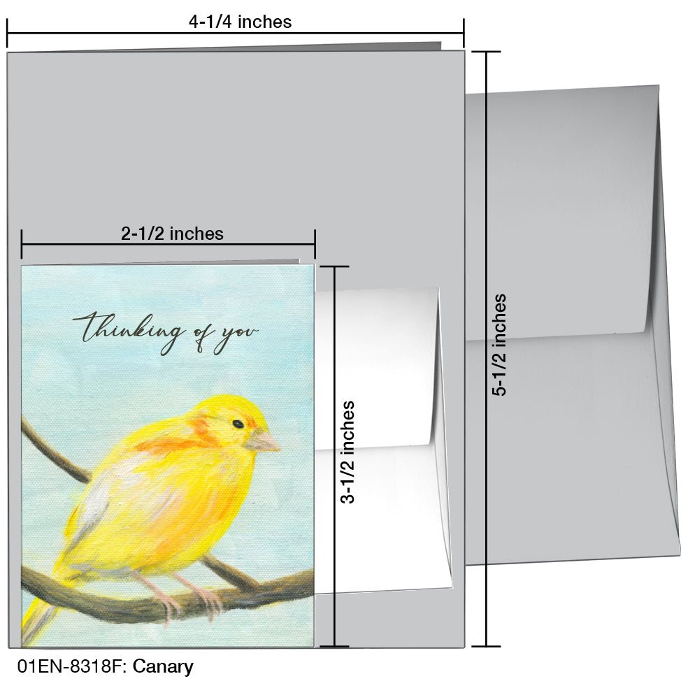 Canary, Greeting Card (8318F)