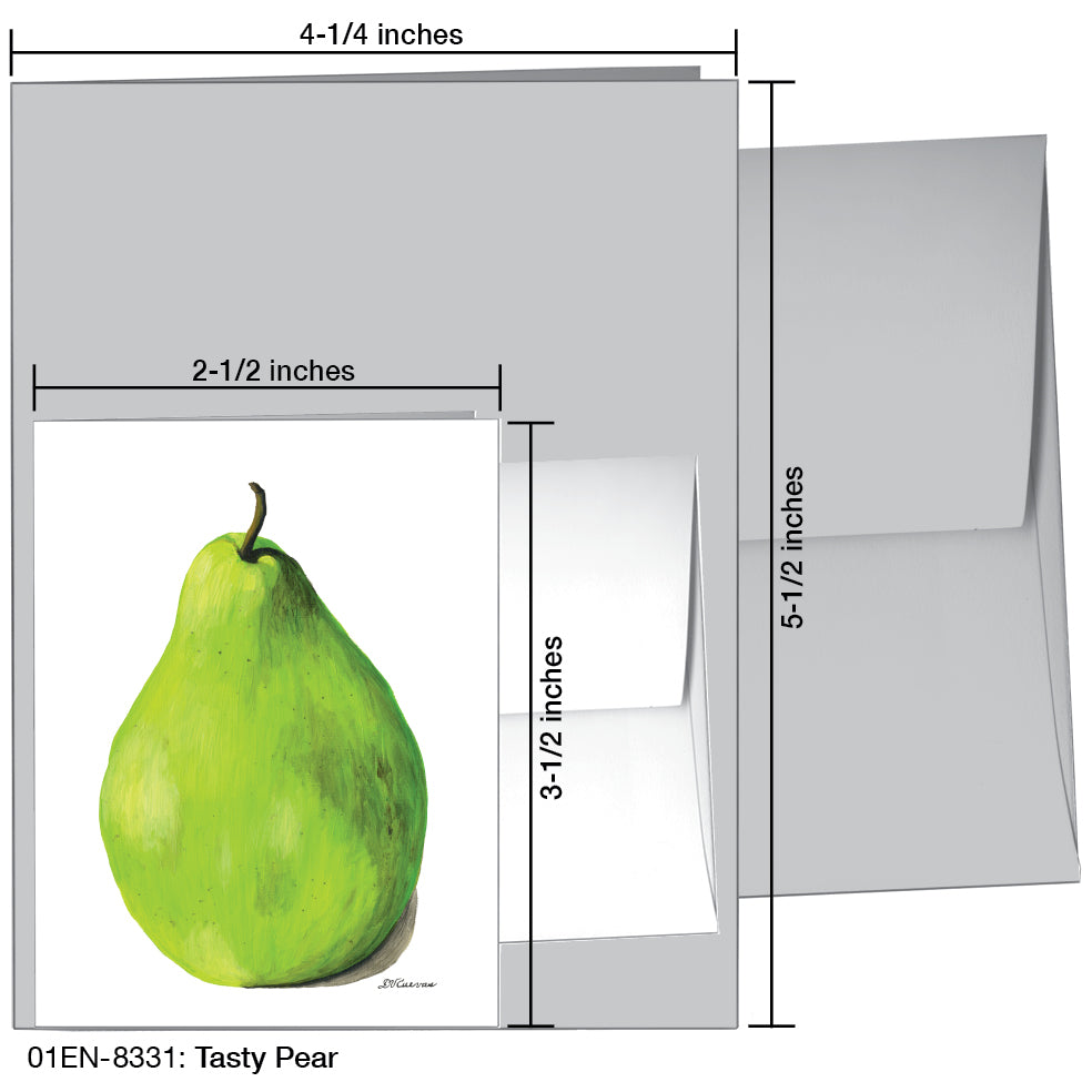 Tasty Pear, Greeting Card (8331)