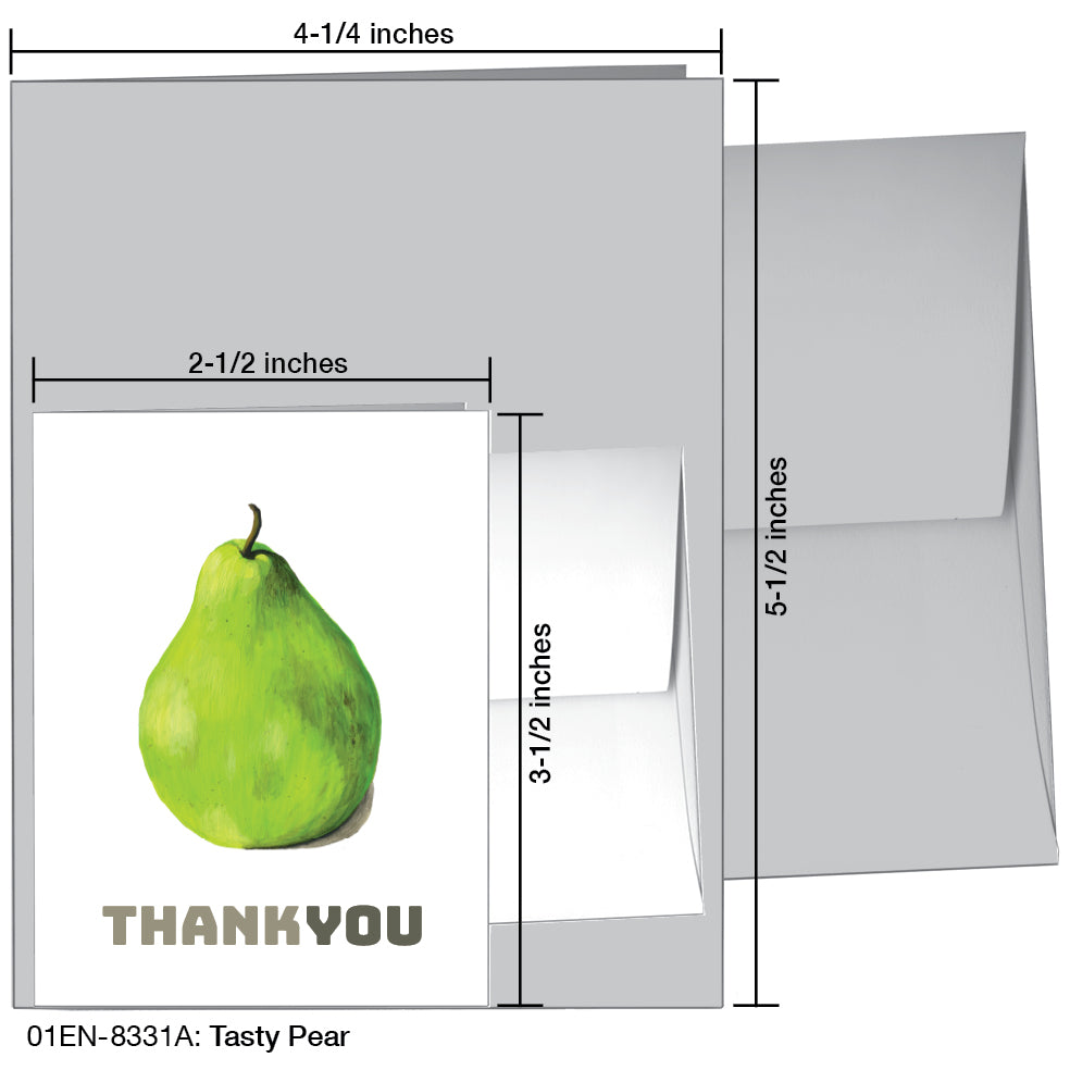 Tasty Pear, Greeting Card (8331A)
