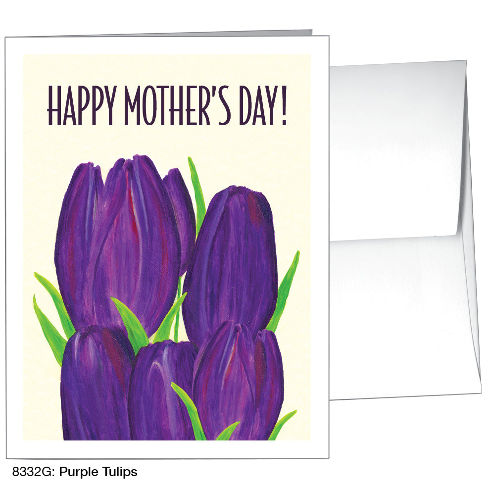 Purple Tulips, Greeting Card (8332G)