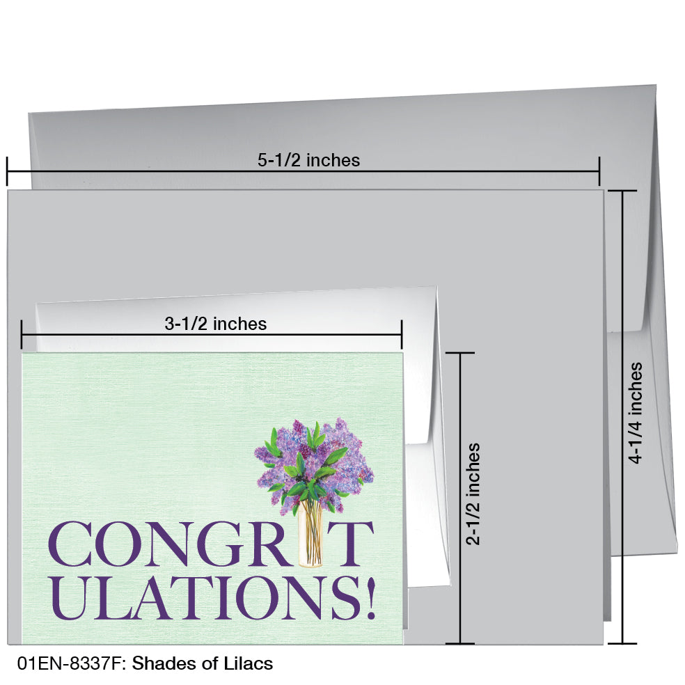 Shades Of Lilacs, Greeting Card (8337F)