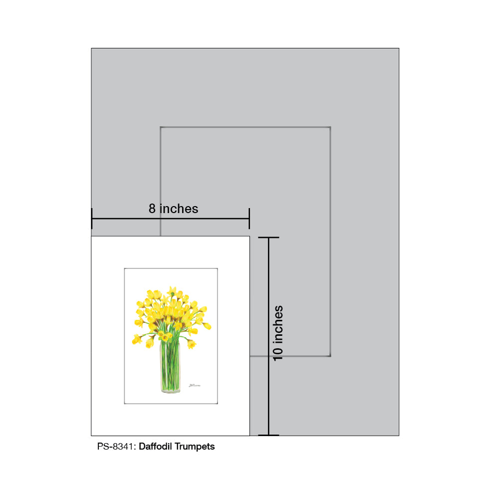 Daffodil Trumpets, Print (#8341)