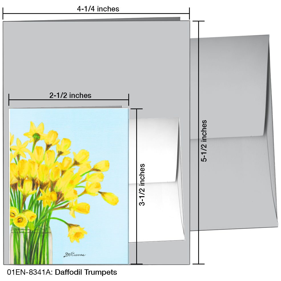 Daffodil Trumpets, Greeting Card (8341A)