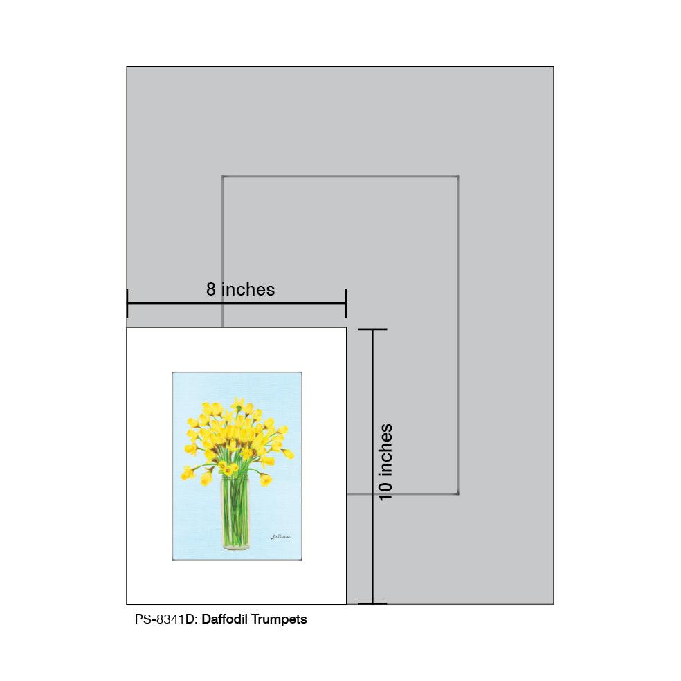Daffodil Trumpets, Print (#8341D)