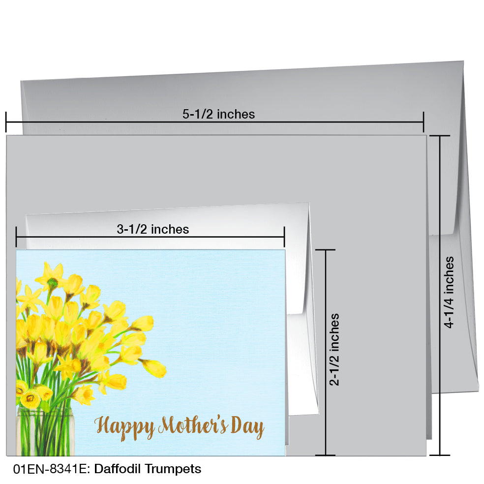 Daffodil Trumpets, Greeting Card (8341E)