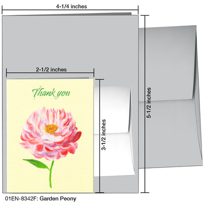 Garden Peony, Greeting Card (8342F)