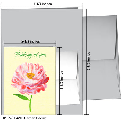 Garden Peony, Greeting Card (8342H)