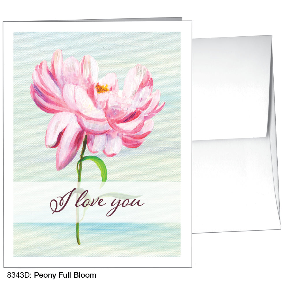 Peony Full Bloom, Greeting Card (8343D)
