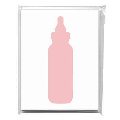 Bottle For Baby, Greeting Card (8346)
