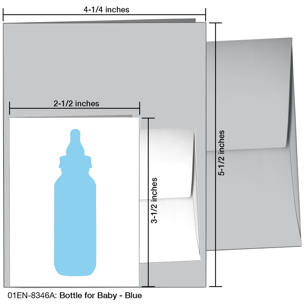 Bottle For Baby, Greeting Card (8346A)