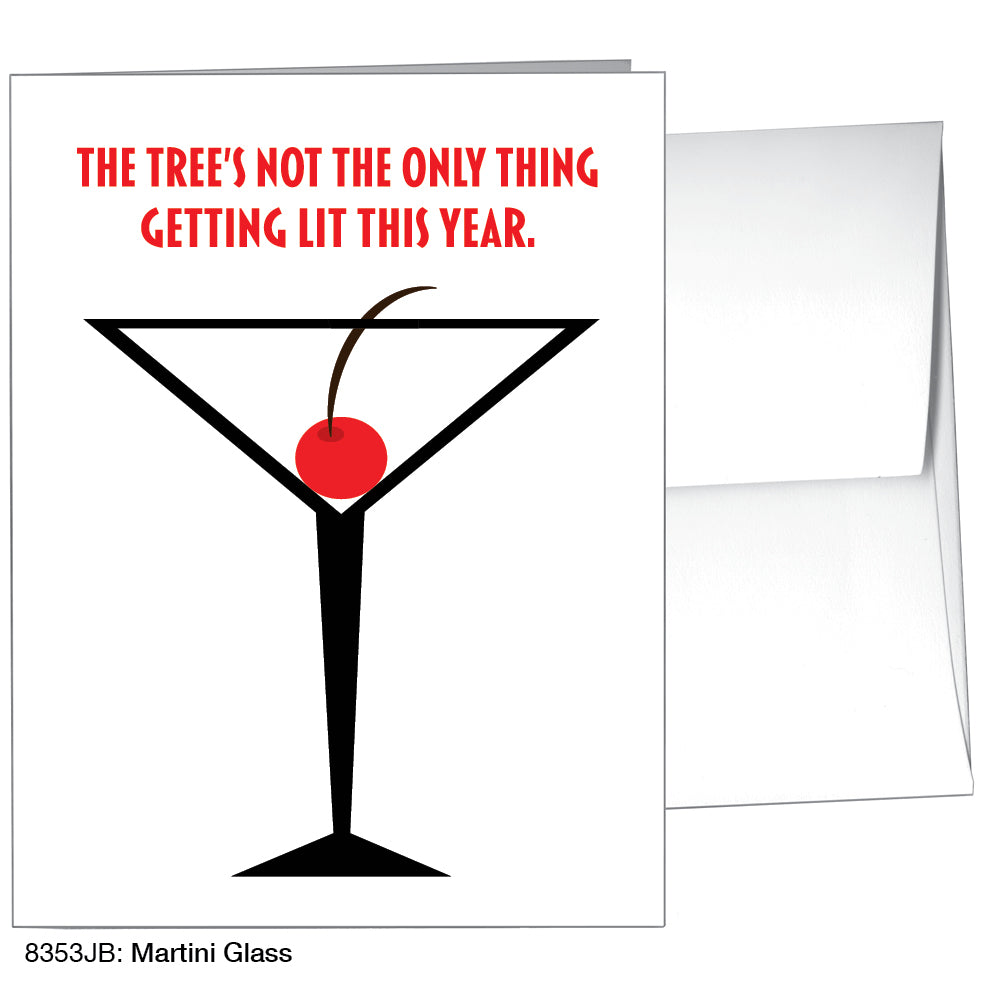 Martini Glass, Greeting Card (8353JB)