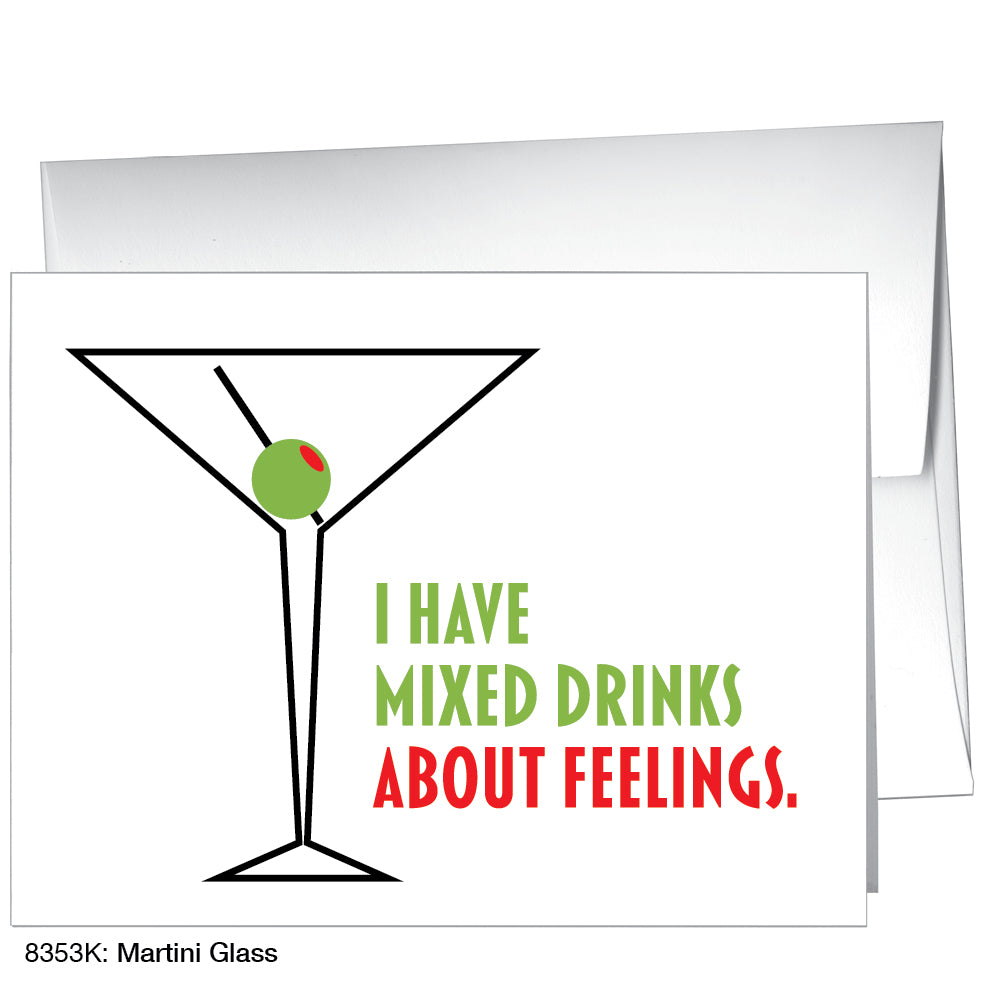 Martini Glass, Greeting Card (8353K)