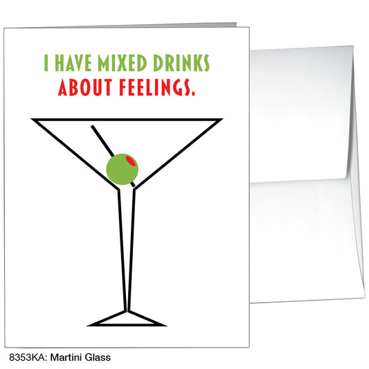 Martini Glass, Greeting Card (8353KA)