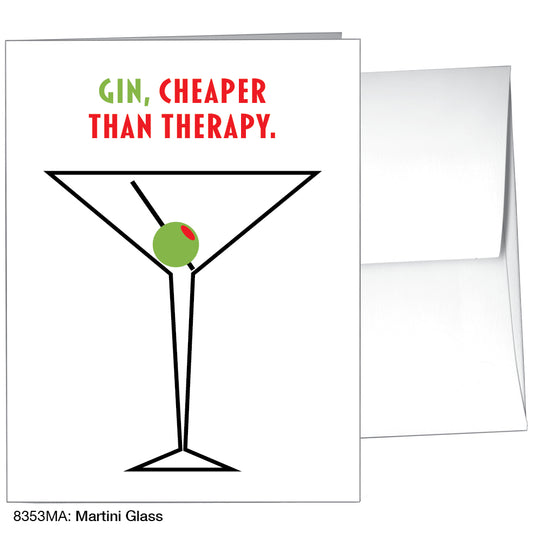 Martini Glass, Greeting Card (8353MA)