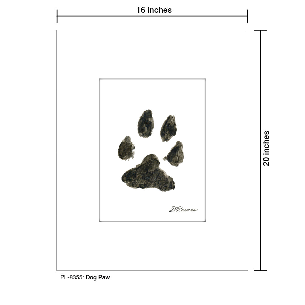 Dog Paw, Print (#8355)