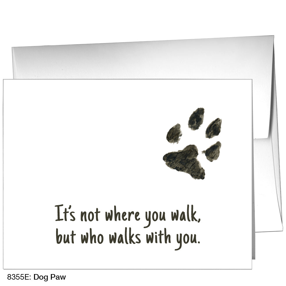 Dog Paw, Greeting Card (8355E)