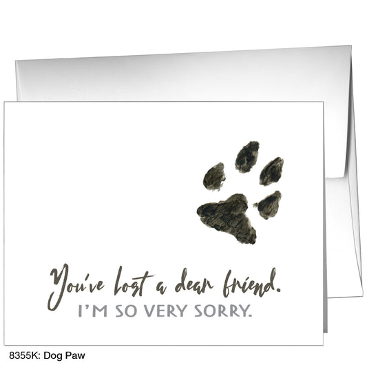 Dog Paw, Greeting Card (8355K)
