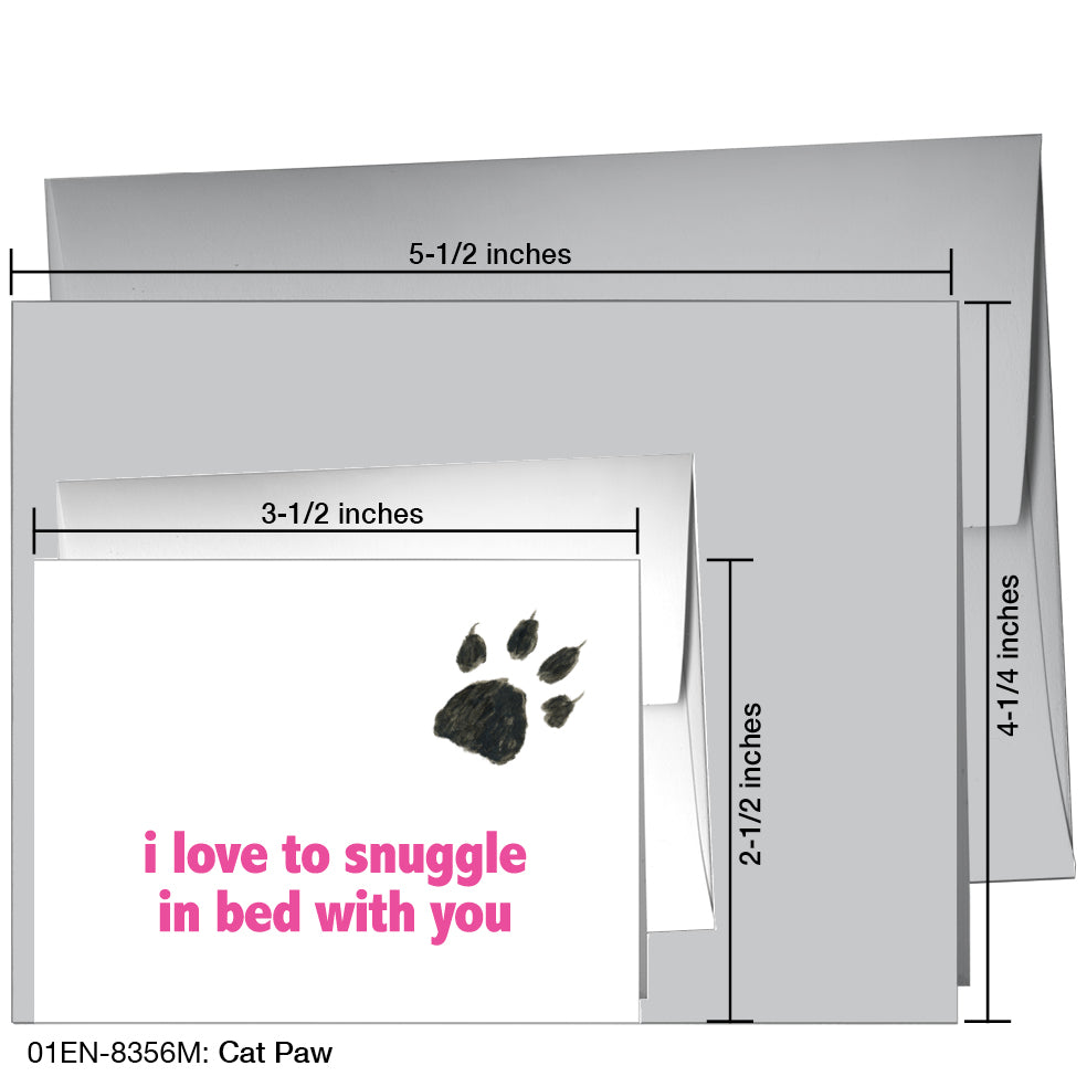 Cat Paw, Greeting Card (8356M)