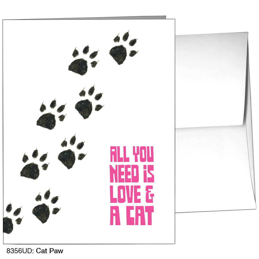 Cat Paw, Greeting Card (8356UD)