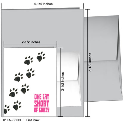 Cat Paw, Greeting Card (8356UE)