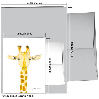 Giraffe Neck, Greeting Card (8358)