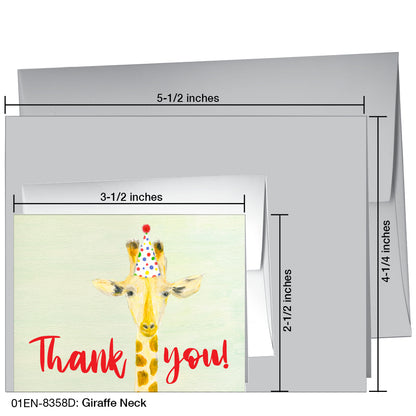 Giraffe Neck, Greeting Card (8358D)