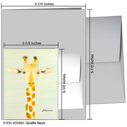 Giraffe Neck, Greeting Card (8358M)