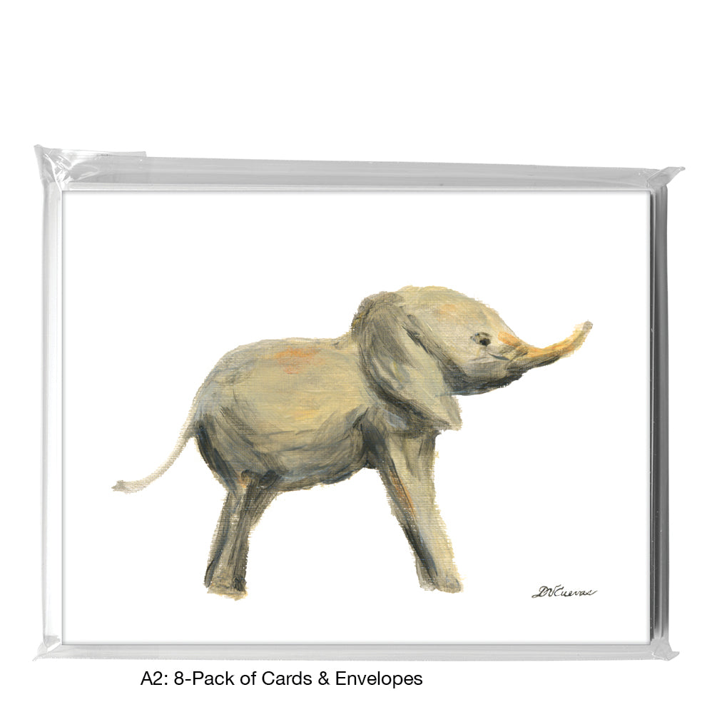 Mother & Baby Elephant, Greeting Card (8359C)