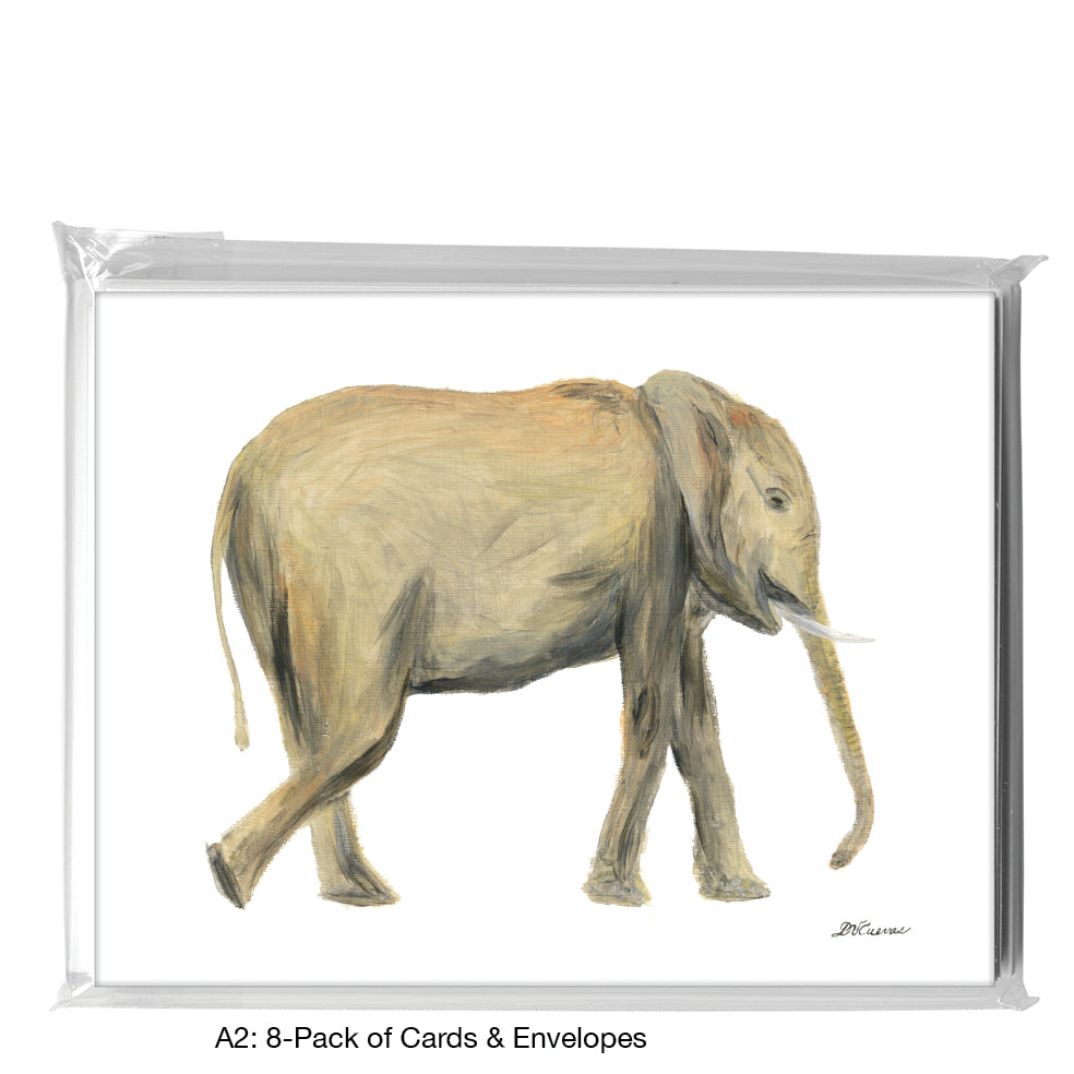 Mother & Baby Elephant, Greeting Card (8359D)