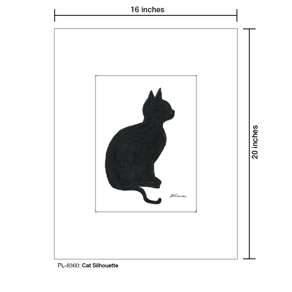 Cat Silhouette, Print (#8360)