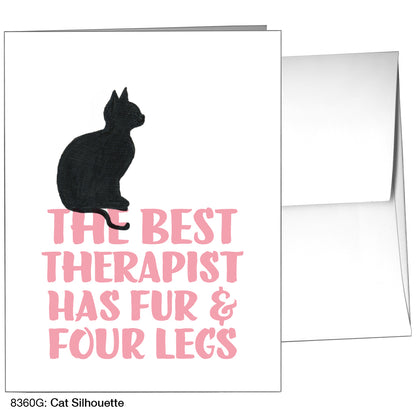 Cat Silhouette, Greeting Card (8360G)
