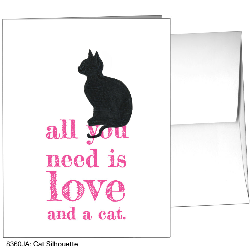 Cat Silhouette, Greeting Card (8360JA)