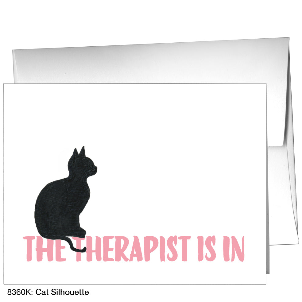 Cat Silhouette, Greeting Card (8360K)