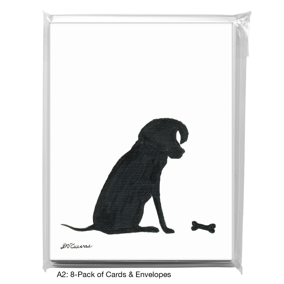 Dog Silhouette, Greeting Card (8361)