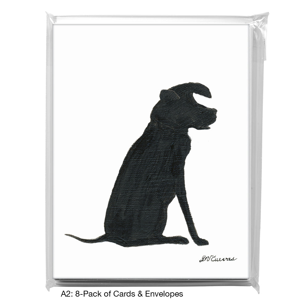 Dog Silhouette, Greeting Card (8361G)